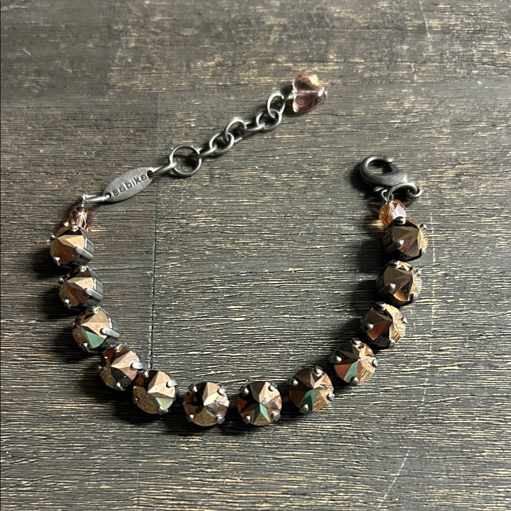 Sabika‎ Bronze and Silver Crystal Bracelet - Summer 17